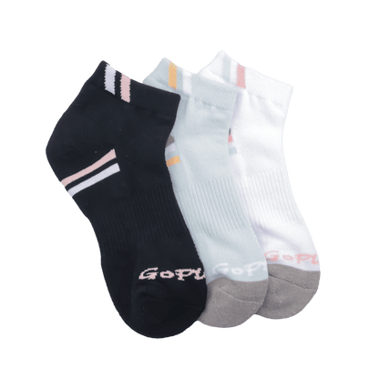 GoPlayer Women's Golf Bamboo Charcoal Socks (Light Blue)