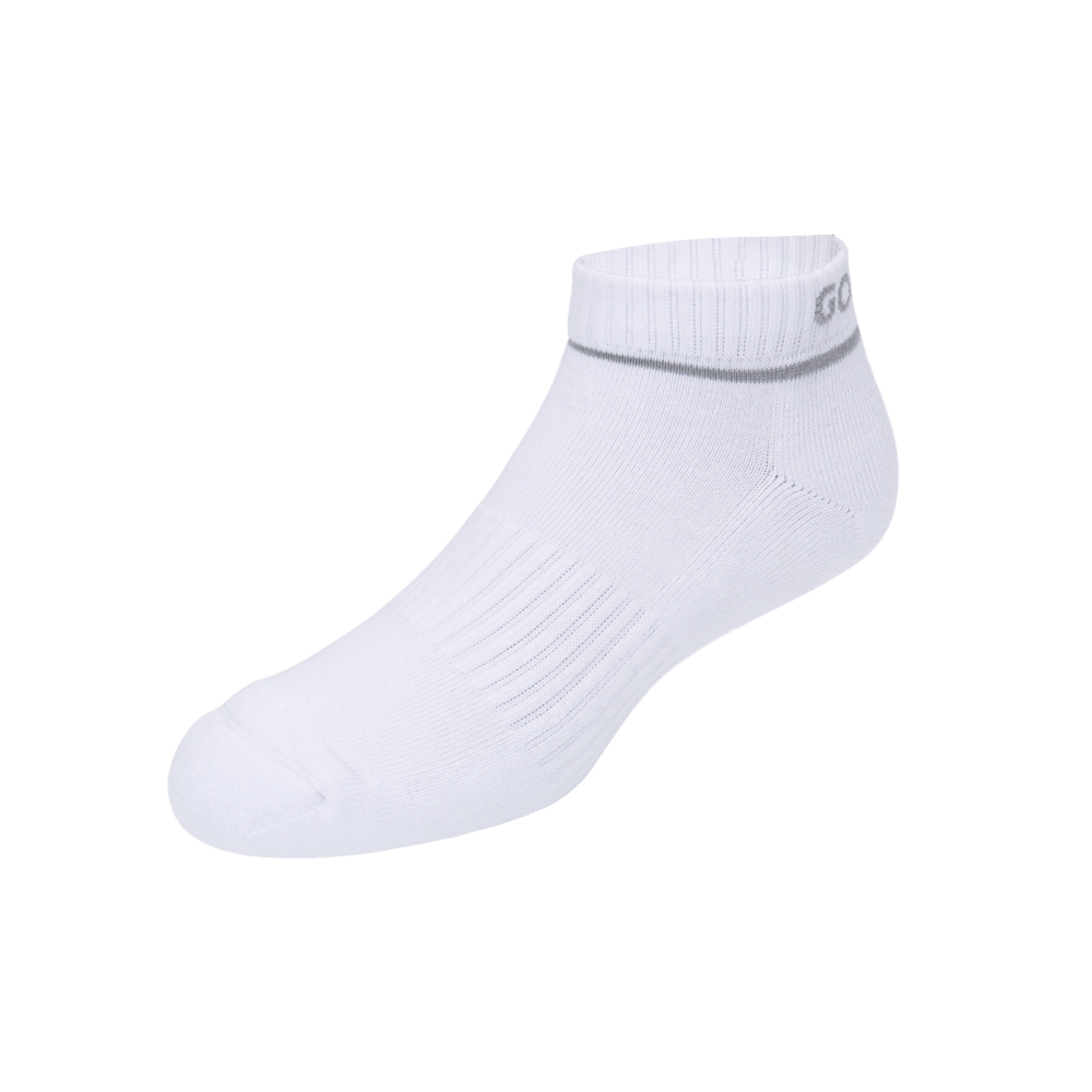 GoPlayer Women's Golf Cushion Antibacterial Socks (White)