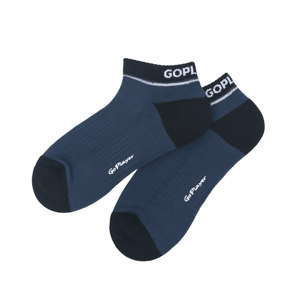 GoPlayer Women's Golf Cushion Antibacterial Socks (Dark Blue)