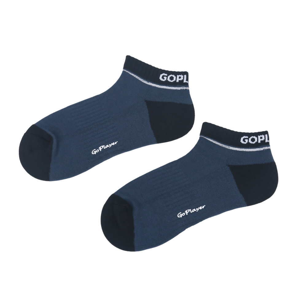 GoPlayer Women's Golf Cushion Antibacterial Socks (Dark Blue)