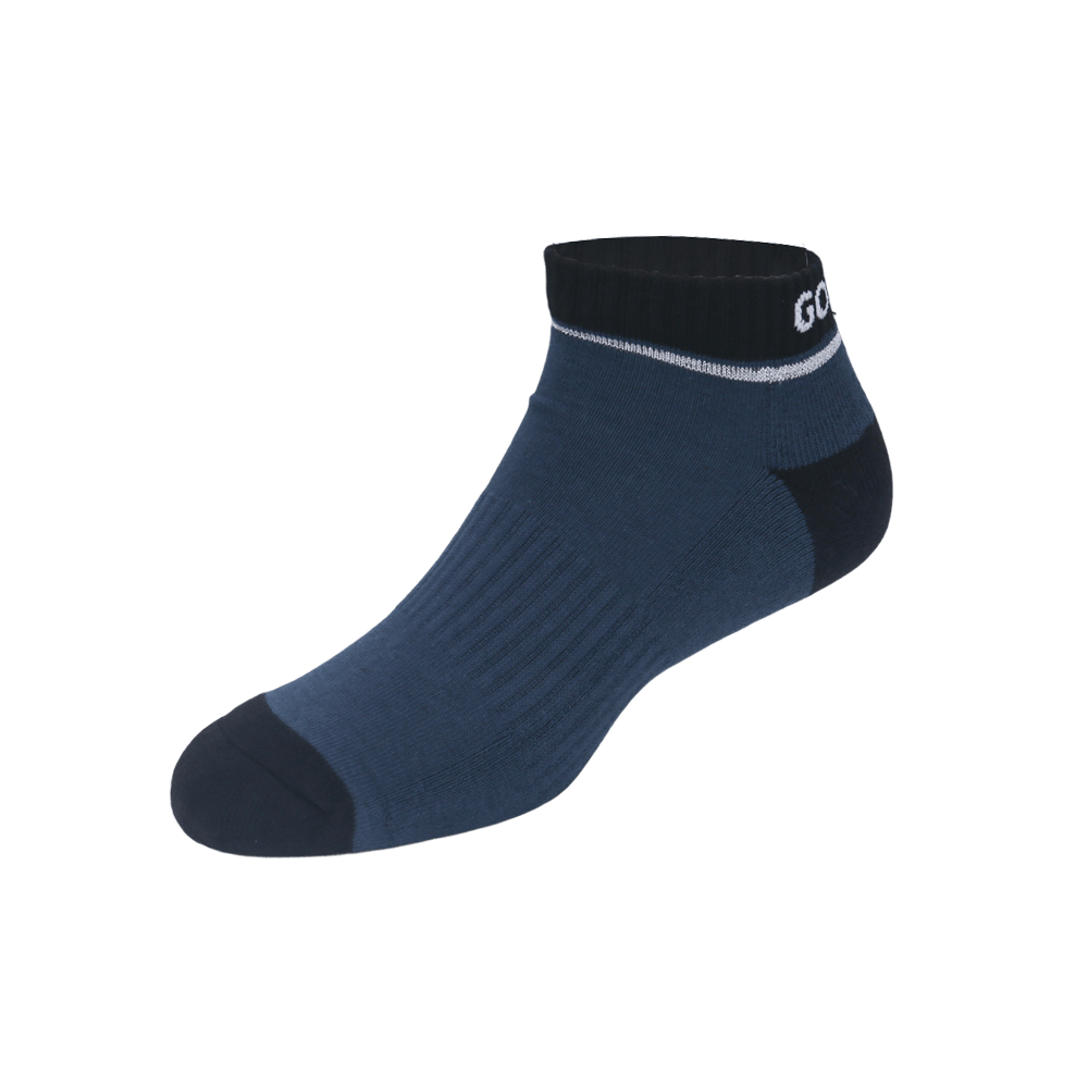 GoPlayer Women's Golf Cushion Antibacterial Socks (Dark Blue)