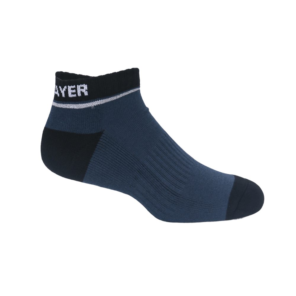 GoPlayer Women's Golf Cushion Antibacterial Socks (Dark Blue)