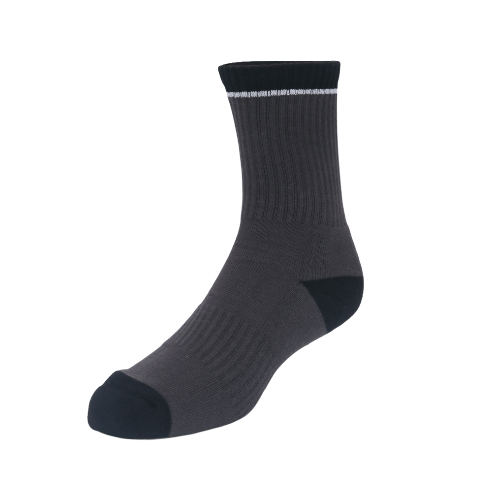 GoPlayer Women's Golf Cushion Antibacterial Mid-Calf Socks (Black)