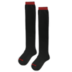 GoPlayer レディース ニーストッキング (竹炭ブラックレッド)