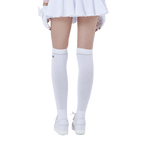 GoPlayer レディース ゴルフ ニーソックス (シルバー)