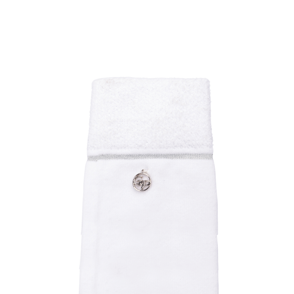 GoPlayer レディース ゴルフ ニーソックス (シルバー)