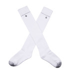 GoPlayer レディース ゴルフ ニーソックス (シルバー)