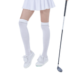 GoPlayer レディース ゴルフ ニーソックス (シルバー)