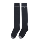 GoPlayer Women's Golf Knee Socks (Black and Silver)