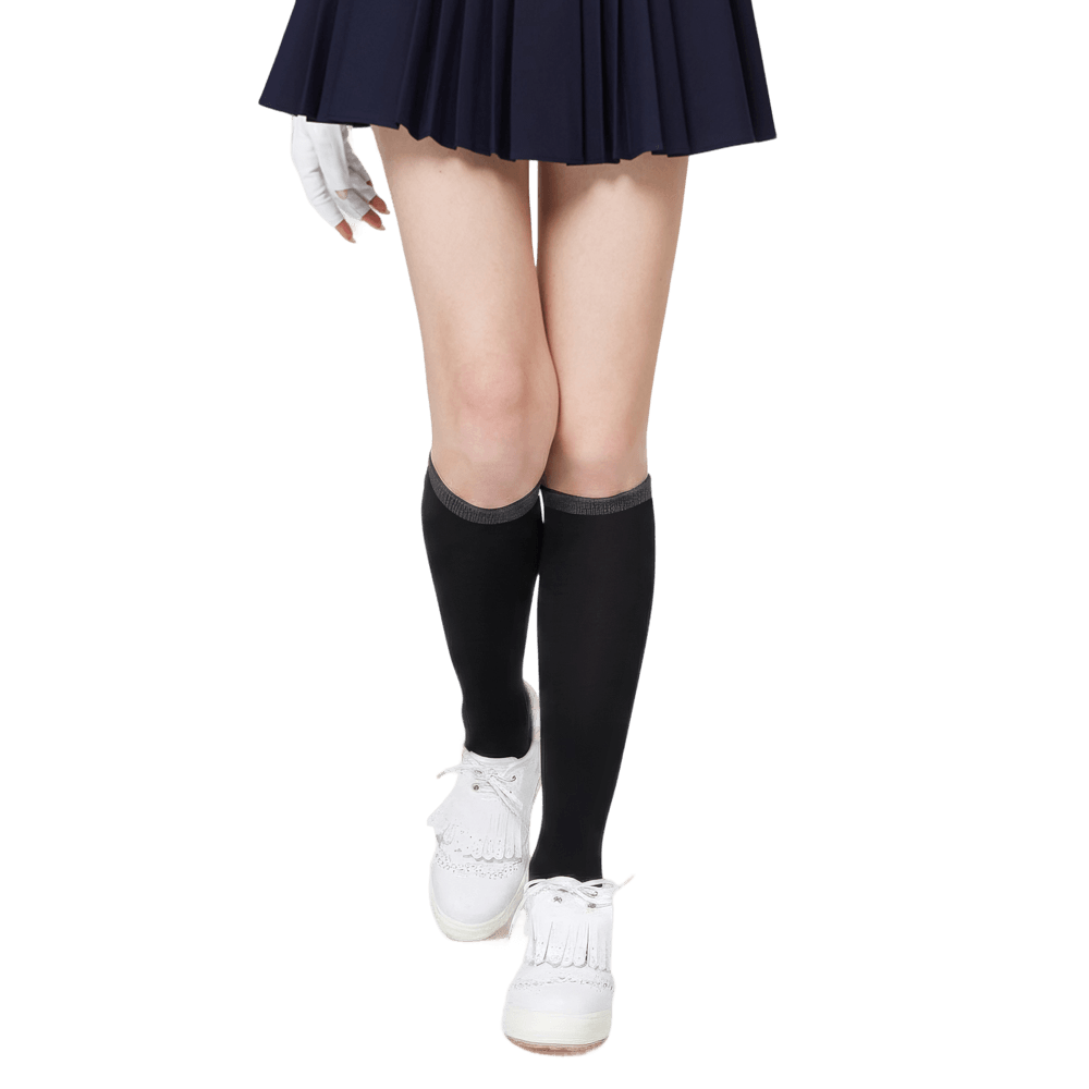 GoPlayer Women's Golf Over-the-Calf Socks (Black)