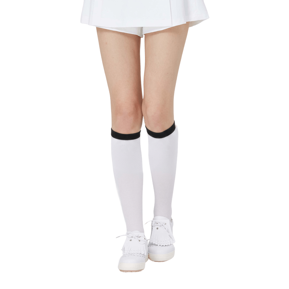GoPlayer Women's Long Golf Socks (White)