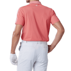 GoPlayer メンズ 伸縮性速乾半袖トップス（ストライプカラー オレンジ）