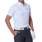 GoPlayer メンズ 伸縮性速乾半袖トップス（英国国旗柄 ホワイト）