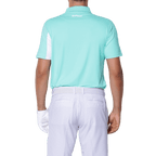 GoPlayer メンズ 伸縮性速乾半袖トップス (ミントグリーン&amp;ホワイト)