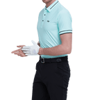 GoPlayer男輕薄超彈短袖上衣(淺綠)