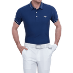 GoPlayer メンズ軽量超弾性半袖トップ (ダークブルー)