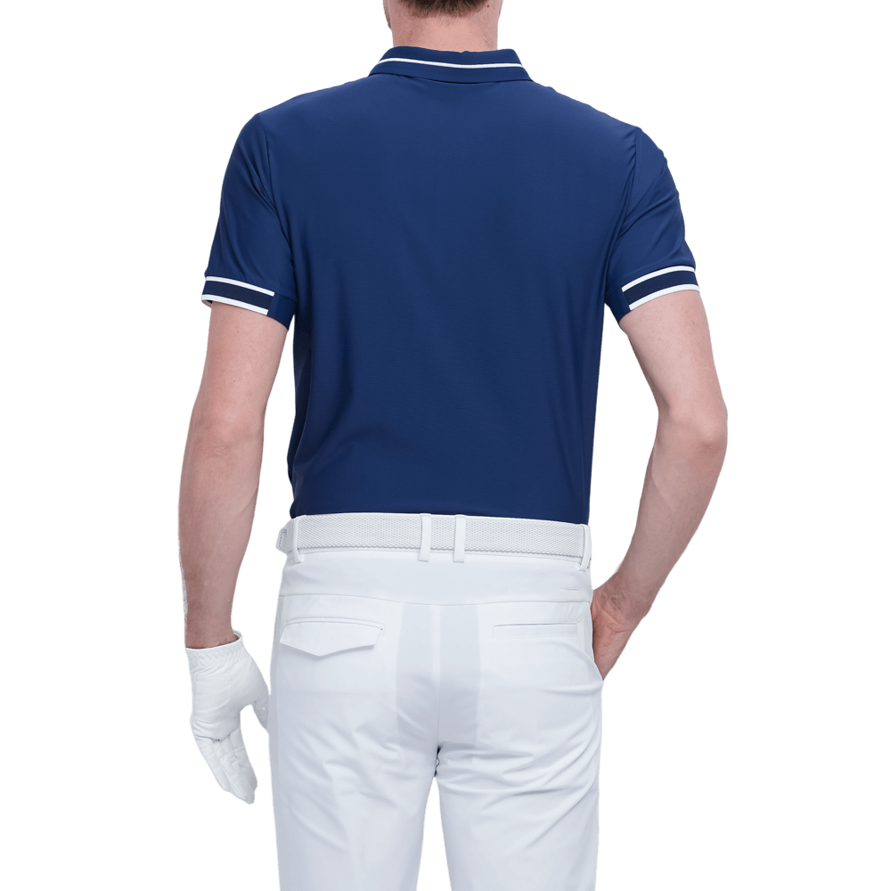 GoPlayer メンズ軽量超弾性半袖トップ (ダークブルー)