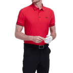 GoPlayer Men's Lightweight Super Elastic Short Sleeve Top (Red)