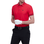 GoPlayer Men's Lightweight Super Elastic Short Sleeve Top (Red)