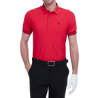 GoPlayer Men's Lightweight Super Elastic Short Sleeve Top (Red)