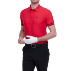 GoPlayer Men's Lightweight Super Elastic Short Sleeve Top (Red)