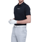 GoPlayer メンズ軽量超弾性半袖トップ (ブラック)