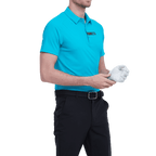 GoPlayer男輕薄超彈短袖上衣(青藍)