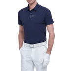 GoPlayer メンズ 軽量超弾性半袖トップ (ネイビー ブルー)