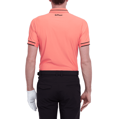 GoPlayer Men's Lightweight Super Elastic Short Sleeve Top (Orange)