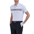 GoPlayer Men's Elastic Breathable Short Sleeve Top (White)