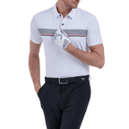 GoPlayer Men's Elastic Breathable Short Sleeve Top (White)