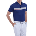 GoPlayer メンズ伸縮性通気性半袖トップ (ダークブルー)