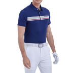 GoPlayer men's elastic breathable short-sleeved top (dark blue)