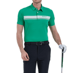 GoPlayer メンズ 伸縮性のある通気性のある半袖トップ (グリーン)