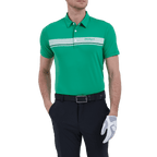 GoPlayer メンズ 伸縮性のある通気性のある半袖トップ (グリーン)