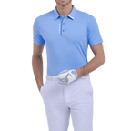 GoPlayer メンズ 伸縮性のある通気性のある半袖トップ (ライトブルー)