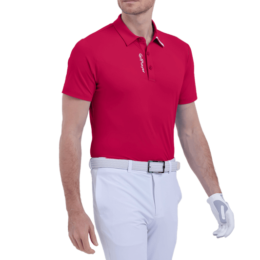 GoPlayer Men's Elastic Breathable Short Sleeve Top (Red)