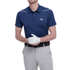 GoPlayer Men's Elastic Breathable Short Sleeve Top (Navy Blue)