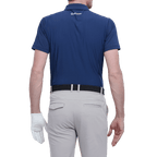 GoPlayer Men's Elastic Breathable Short Sleeve Top (Navy Blue)