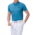 GoPlayer Men's Short Sleeve Printed Top (Lake Green)