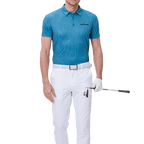 GoPlayer メンズ 半袖プリントトップ（レイクグリーン）