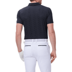 GoPlayer Men's Cool Jacquard Short Sleeve Top (Black)