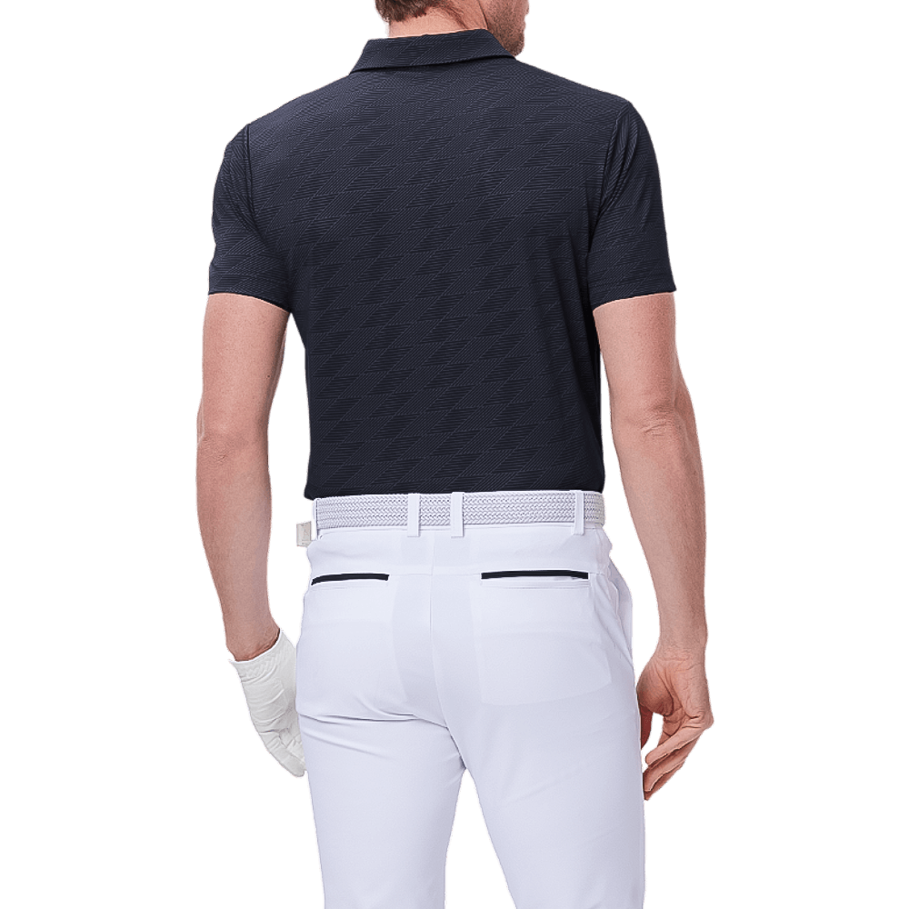 GoPlayer Men's Cool Jacquard Short Sleeve Top (Black)