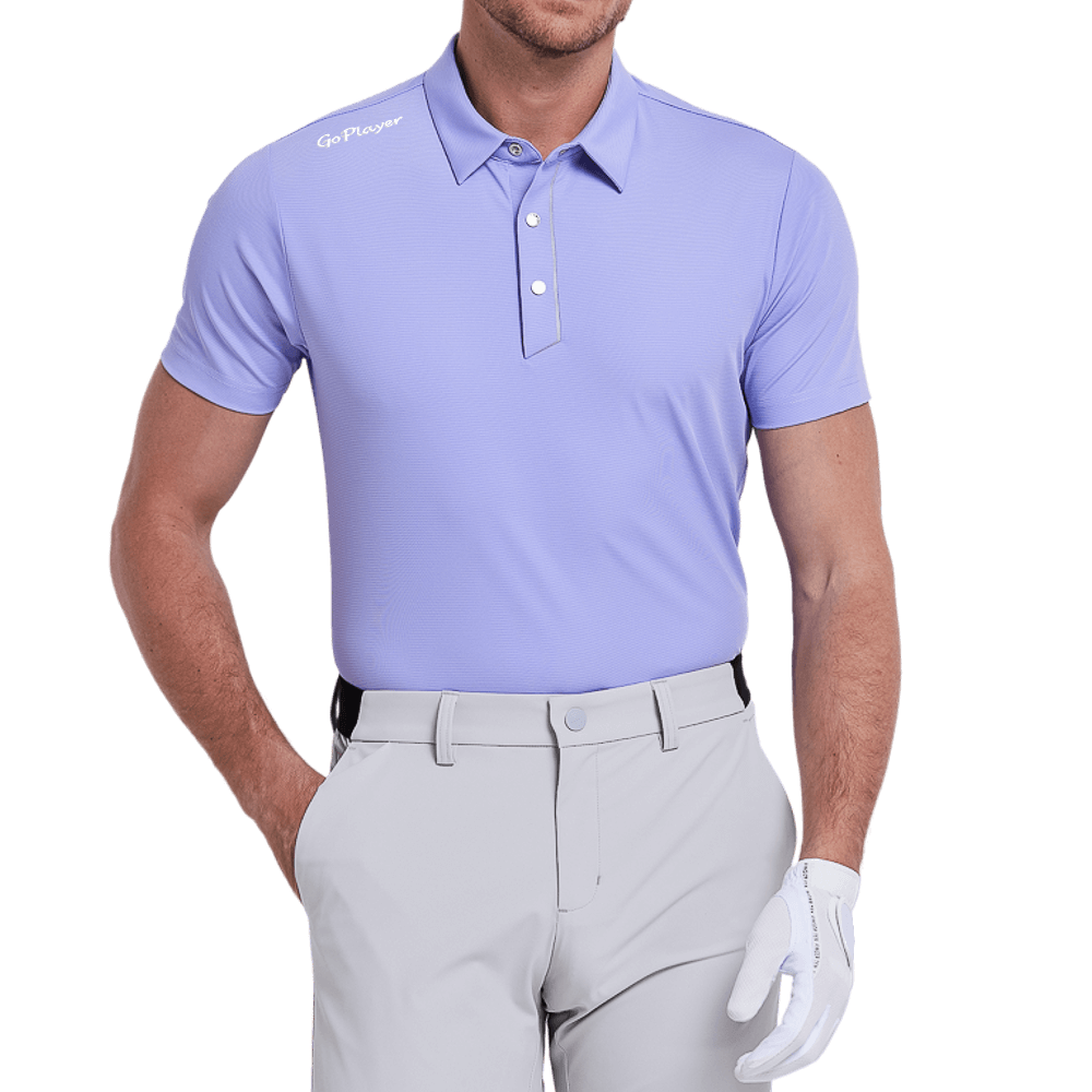 GoPlayer メンズ 軽量 通気性 半袖トップス (パープル)