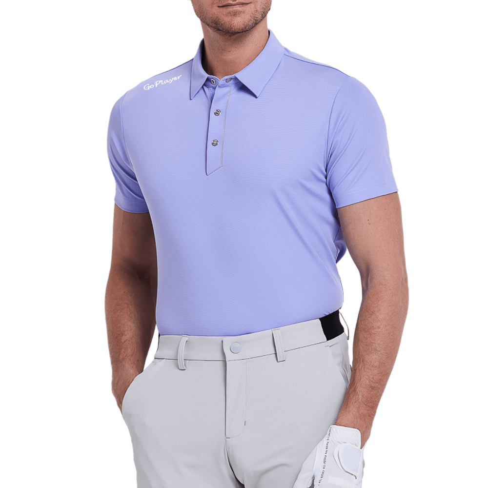 GoPlayer メンズ 軽量 通気性 半袖トップス (パープル)