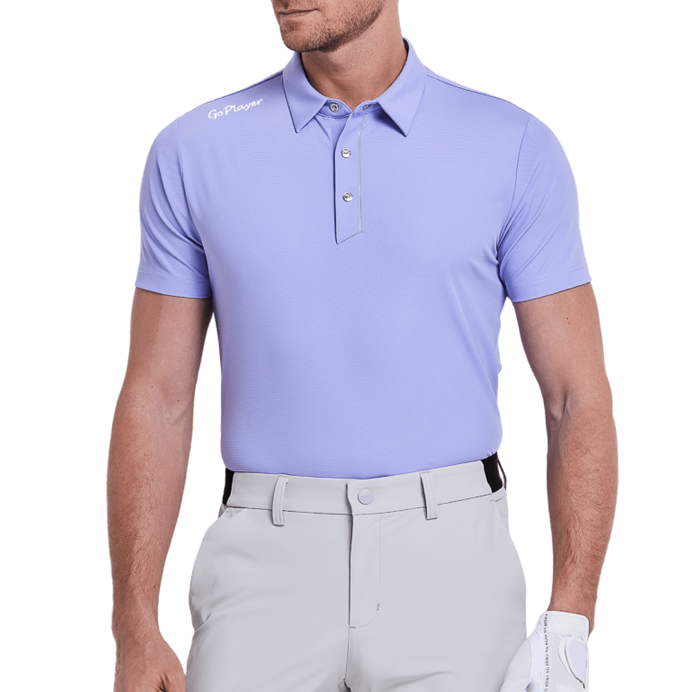 GoPlayer メンズ 軽量 通気性 半袖トップス (パープル)