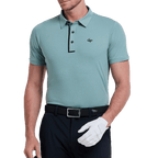 GoPlayer Men's Cool Jacquard Short Sleeve Top (Grass Green)