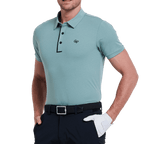 GoPlayer Men's Cool Jacquard Short Sleeve Top (Grass Green)