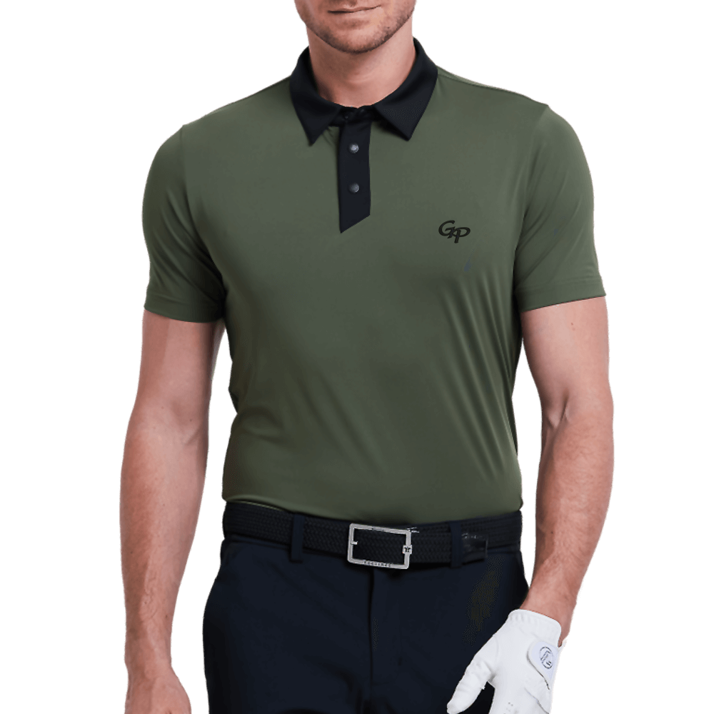 GoPlayer Men's Lightweight Breathable Short-sleeved Top (Army Green)