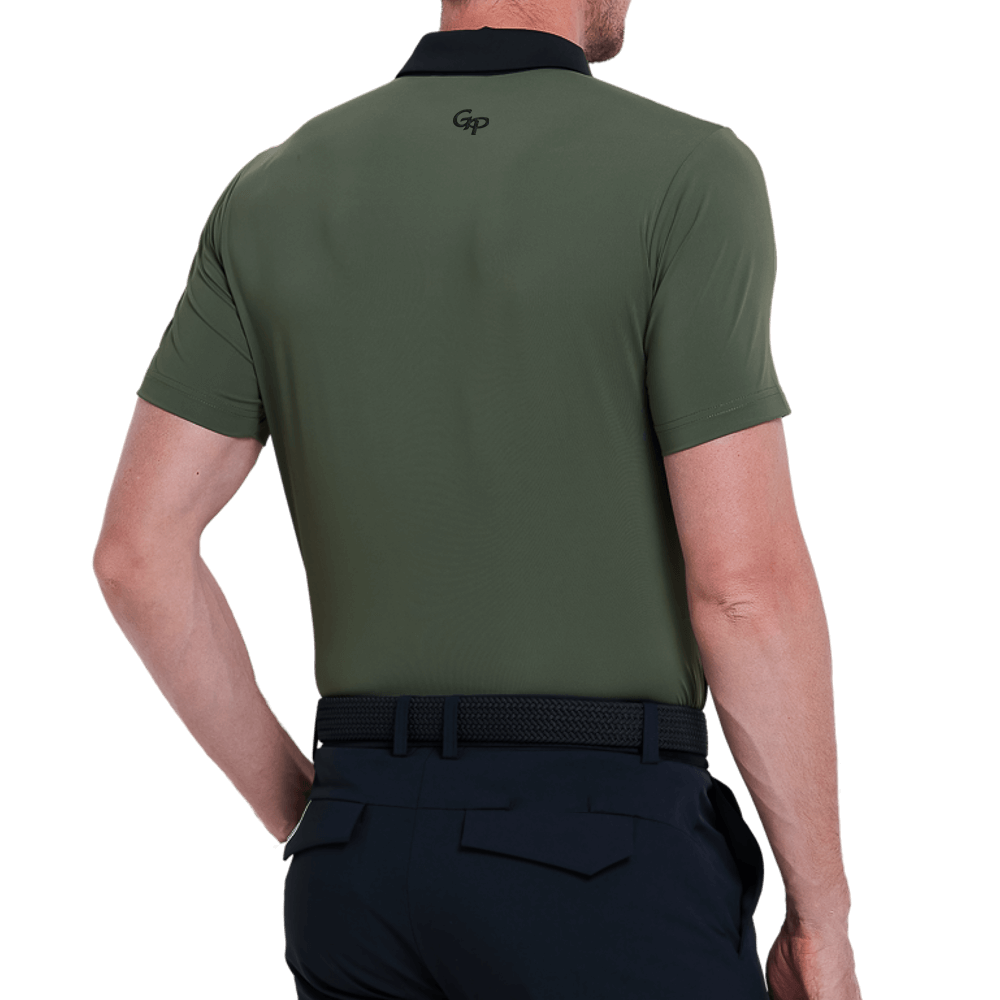 GoPlayer Men's Lightweight Breathable Short-sleeved Top (Army Green)